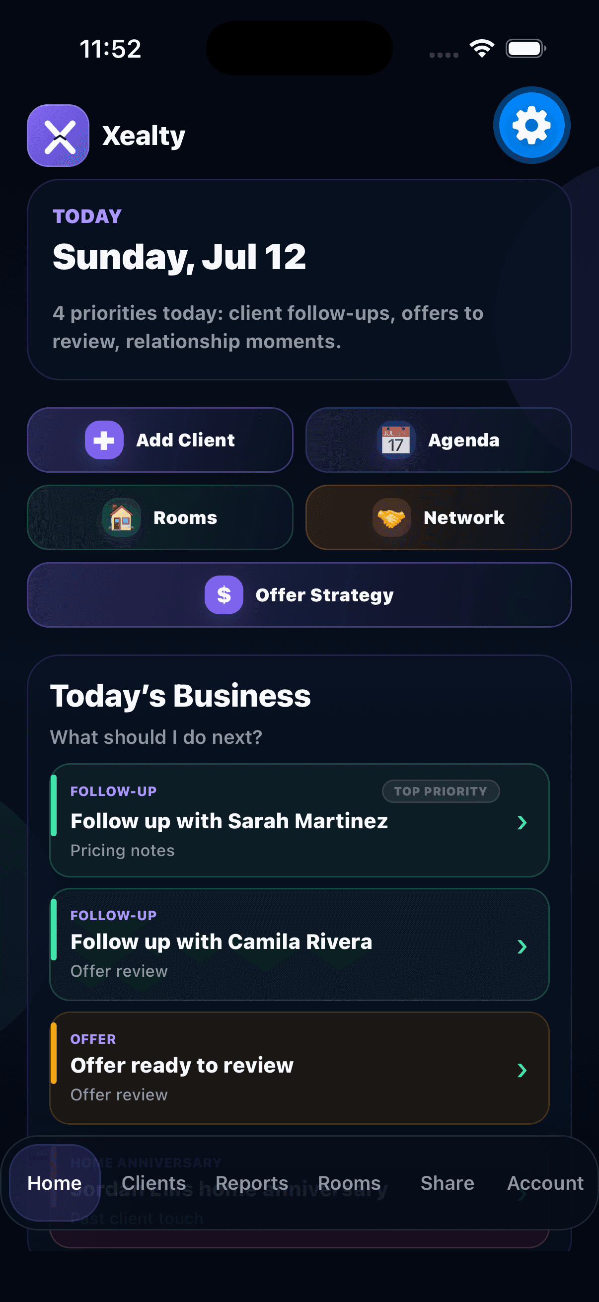 See today's opportunities screenshot