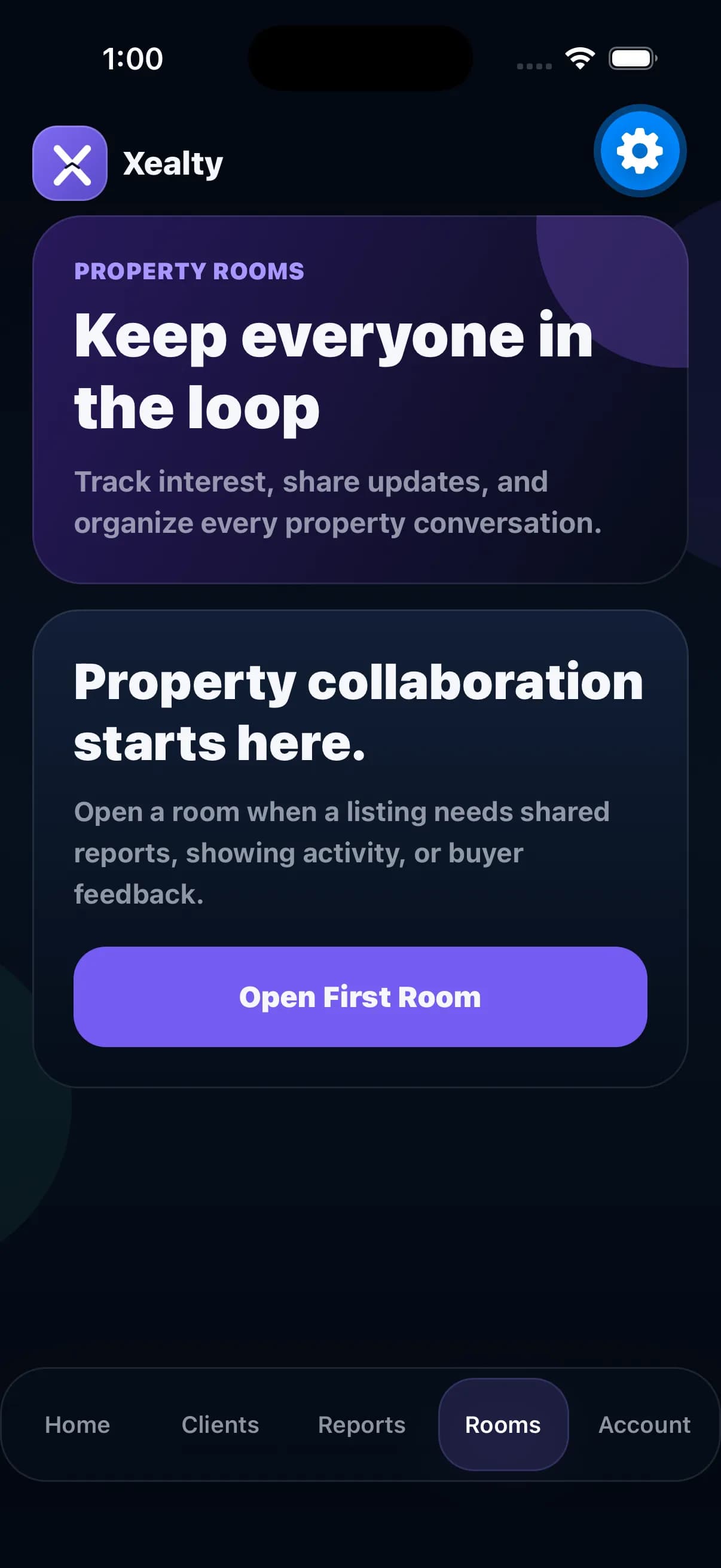 Open Rooms screenshot